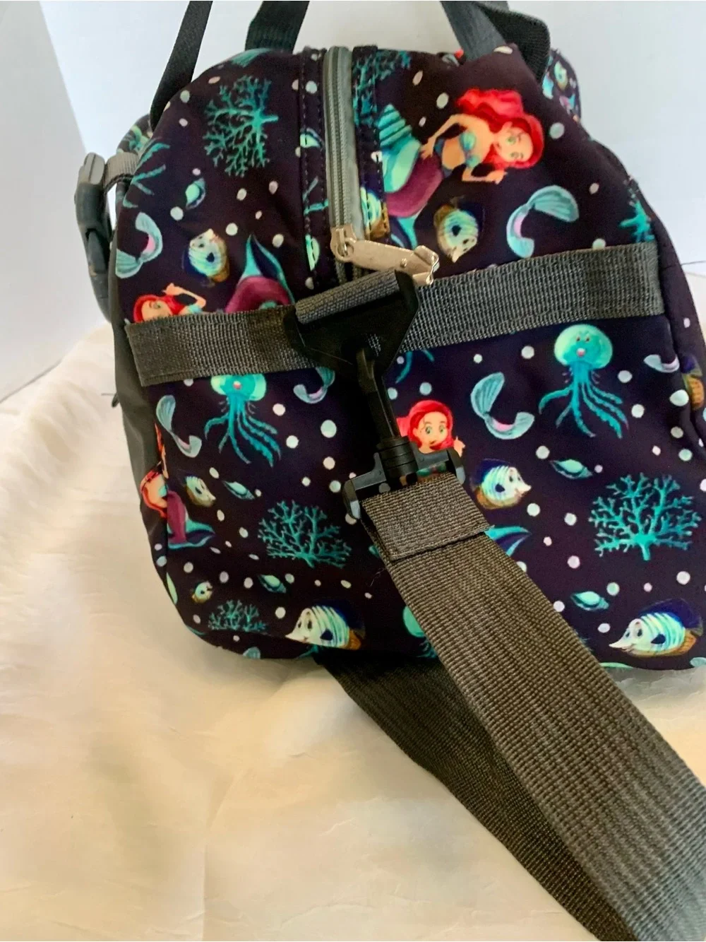Disney little mermaid18” duffel bag with zipper